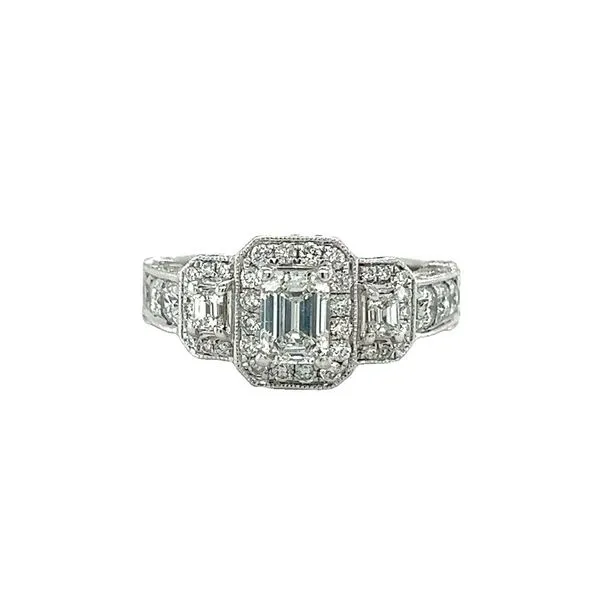 Estate 14 Karat White Gold3 Stone Diamond Ring Toner Jewelers Overland Park, KS
