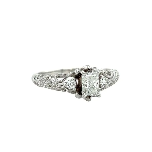Estate 14 Karat White Gold Diamond Ring Image 2 Toner Jewelers Overland Park, KS