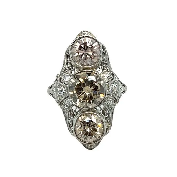 Estate Platinum Vintage Diamond Ring Toner Jewelers Overland Park, KS
