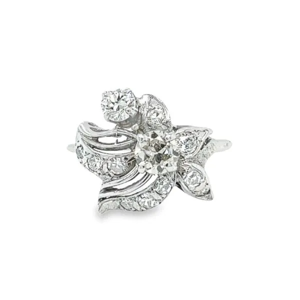 Estate 14k White Gold Vintage Diamond Ring Toner Jewelers Overland Park, KS
