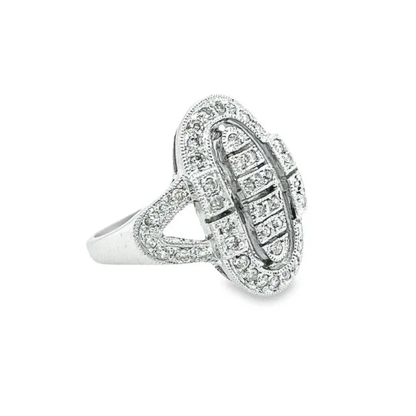 Estate 14k White Gold Diamond Fashion Ring Image 2 Toner Jewelers Overland Park, KS