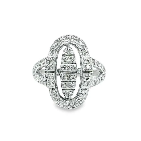 Estate 14k White Gold Diamond Fashion Ring Toner Jewelers Overland Park, KS