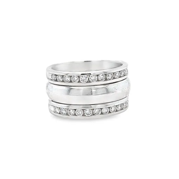 Estate 14k White Gold Diamond Band Toner Jewelers Overland Park, KS