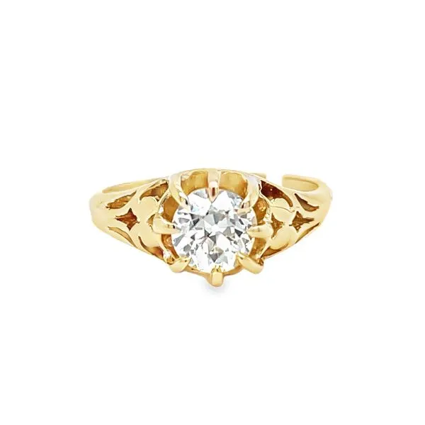 Estate 14k Yellow Gold Old Mine Cut Diamond Ring Toner Jewelers Overland Park, KS
