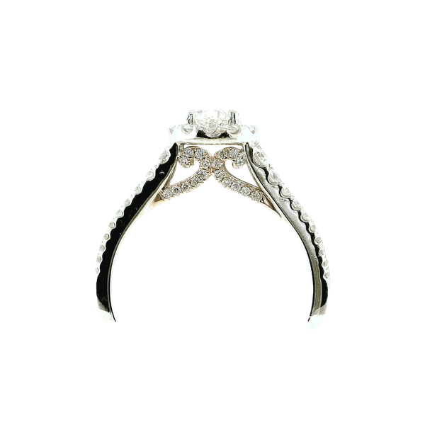 14k White & Rose Gold Engagement Ring Image 3 Toner Jewelers Overland Park, KS