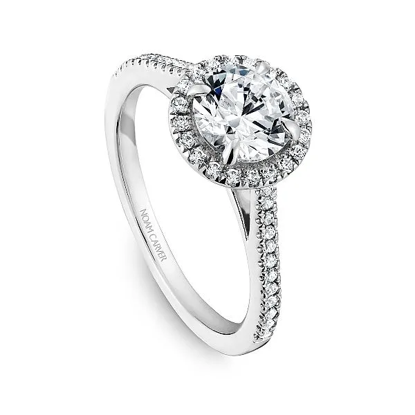 Halo Engagement Ring Image 2 Towne Square Jewelers Charleston, IL