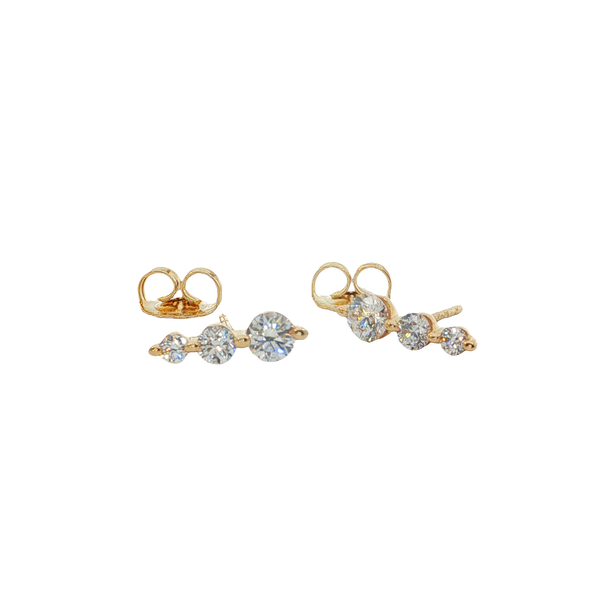 Lab Grown Diamond Earrings Image 3 Towne Square Jewelers Charleston, IL