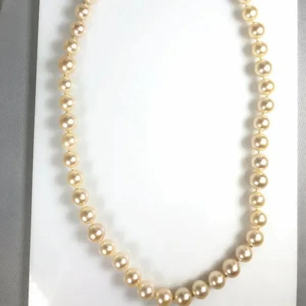 Estate Akoya Pearl Necklace Image 2 Towne Square Jewelers Charleston, IL