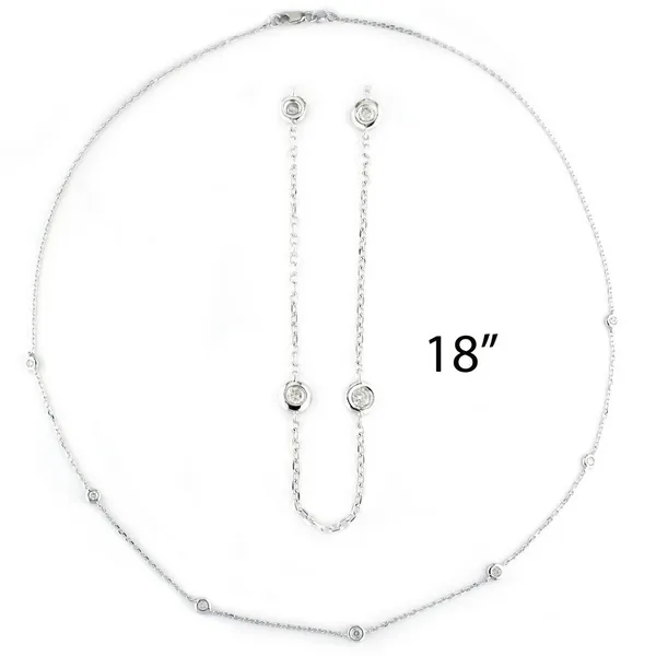 Silver Necklace w/ Stones Towne Square Jewelers Charleston, IL