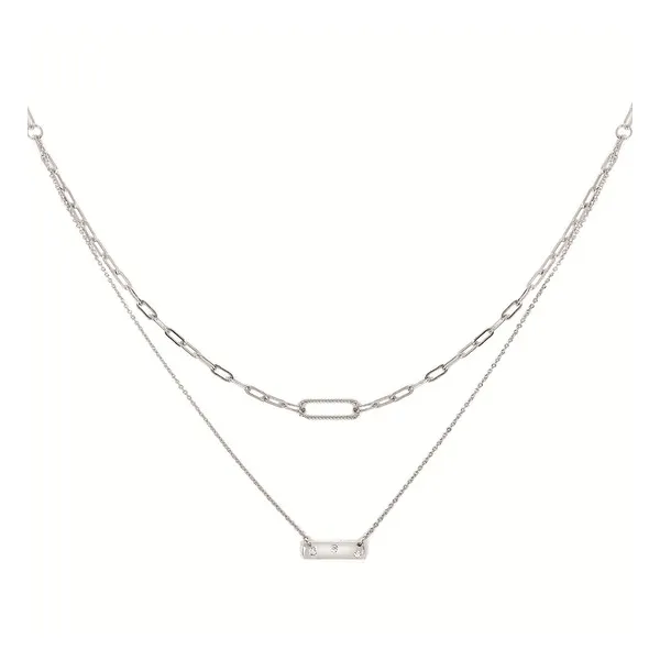 Silver Necklace w/ Stones Towne Square Jewelers Charleston, IL