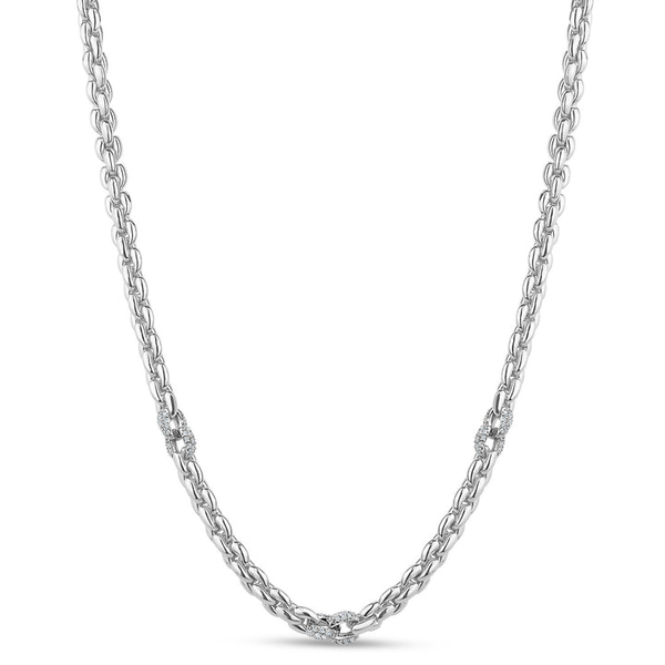 Silver Necklace w/ Stones Towne Square Jewelers Charleston, IL