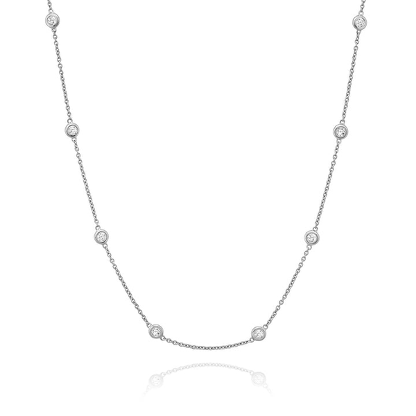 Silver Necklace w/ Stones Towne Square Jewelers Charleston, IL