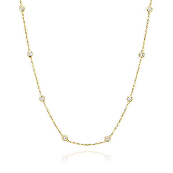 Silver Necklace w/ Stones Towne Square Jewelers Charleston, IL