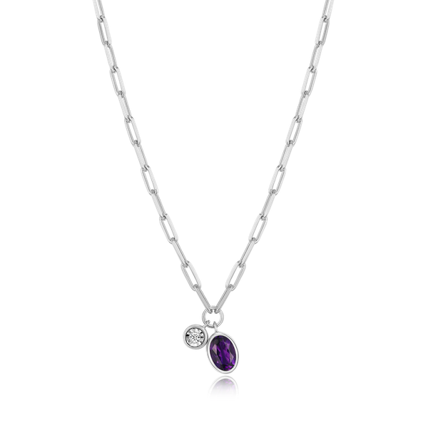 Silver Necklace w/ Stones Towne Square Jewelers Charleston, IL