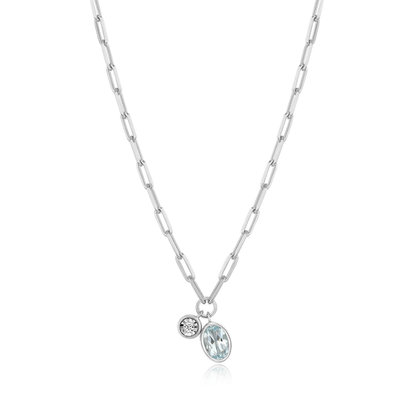 Silver Necklace w/ Stones Towne Square Jewelers Charleston, IL