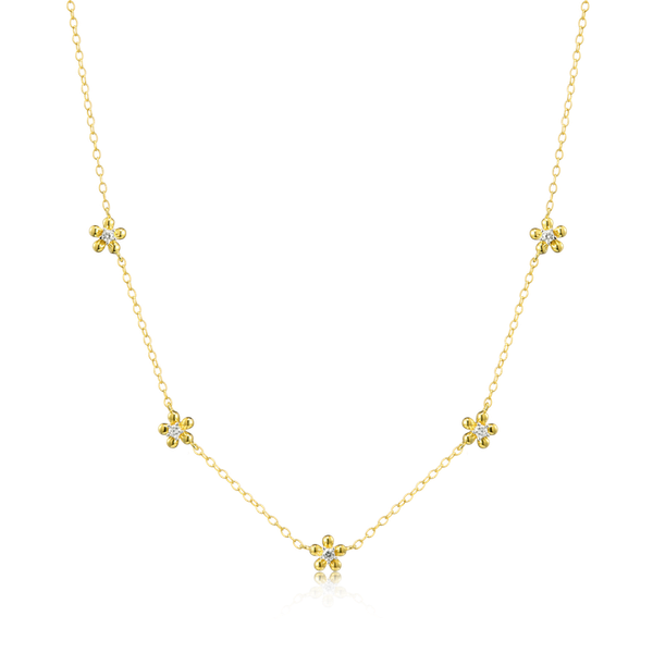 Silver Necklace w/ Stones Towne Square Jewelers Charleston, IL