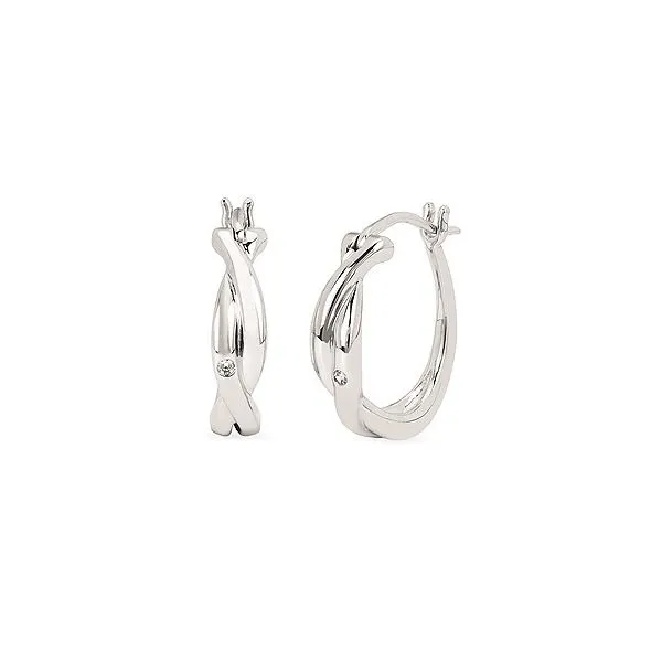 Diva Diamonds Twisted Hoop Earrings Towne Square Jewelers Charleston, IL
