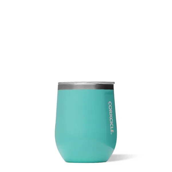 Corkcicle Stemless Gloss Turquoise 12oz Towne Square Jewelers Charleston, IL