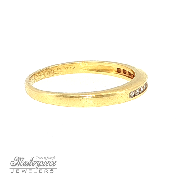 Estate Diamond Wedding Band Image 5 Masterpiece Jewelers  Daytona Beach, FL