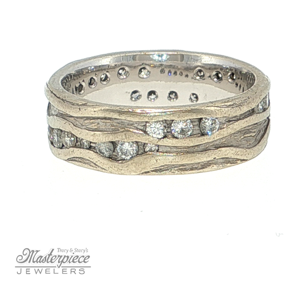 Estate Diamond Wedding Band Image 3 Masterpiece Jewelers  Daytona Beach, FL