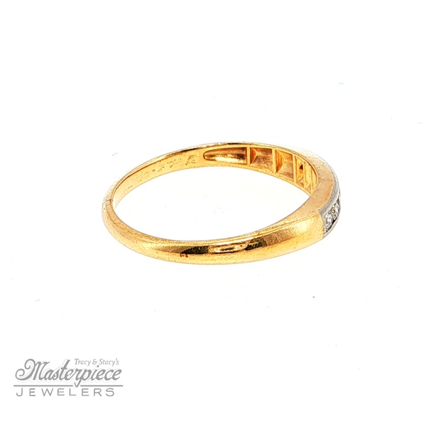 Estate Diamond Wedding Band Image 5 Masterpiece Jewelers  Daytona Beach, FL