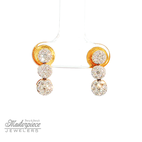 Three-Cluster Drops Masterpiece Jewelers  Daytona Beach, FL