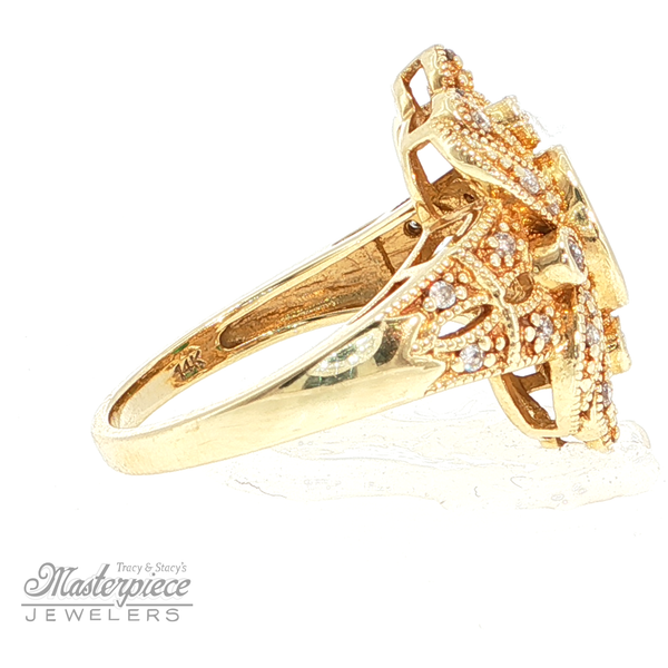 Anitque Emerald and Diamond Ring Image 5 Masterpiece Jewelers  Daytona Beach, FL