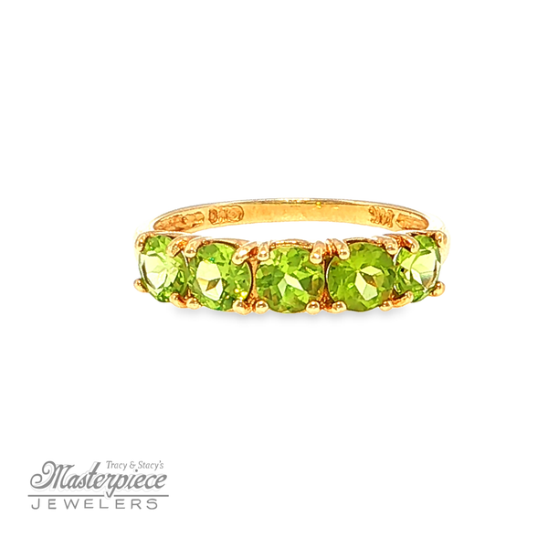 Classic 5-Stone Band With Peridot Masterpiece Jewelers  Daytona Beach, FL