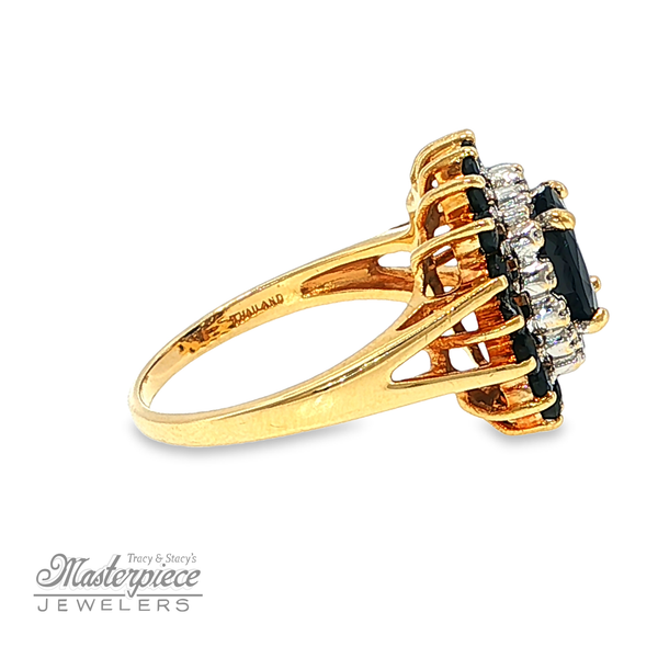 Double Halo Sapphire Center Image 5 Masterpiece Jewelers  Daytona Beach, FL