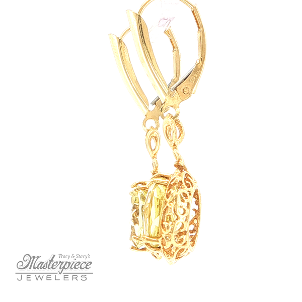 Estate Colored Stone Earrings Image 3 Masterpiece Jewelers  Daytona Beach, FL