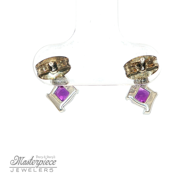 Estate Colored Stone Earrings Image 4 Masterpiece Jewelers  Daytona Beach, FL