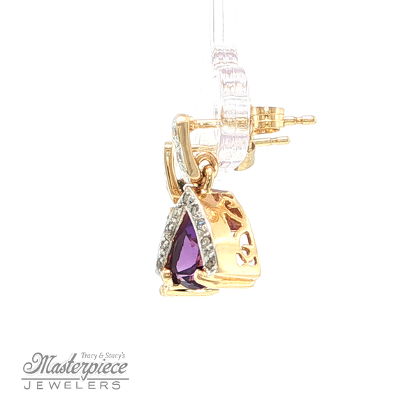 Estate Colored Stone Earrings Image 3 Masterpiece Jewelers  Daytona Beach, FL
