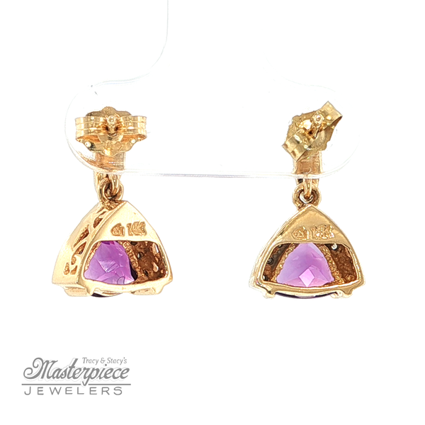 Estate Colored Stone Earrings Image 4 Masterpiece Jewelers  Daytona Beach, FL
