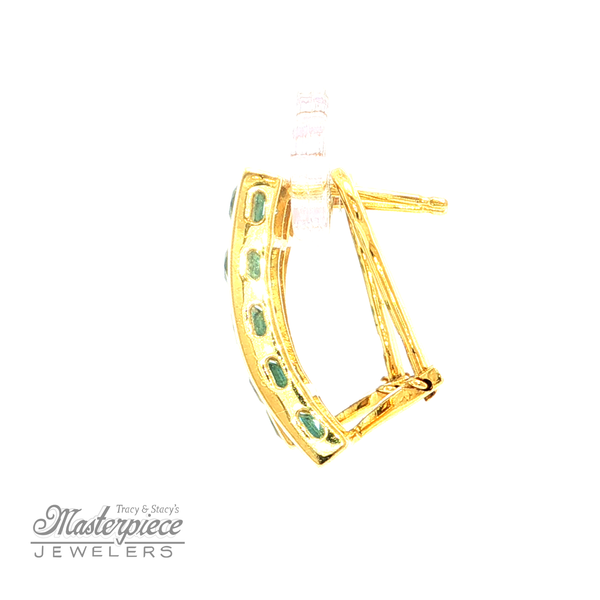 Estate Colored Stone Earrings Image 3 Masterpiece Jewelers  Daytona Beach, FL