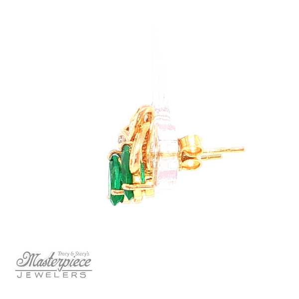 Estate Colored Stone Earrings Image 3 Masterpiece Jewelers  Daytona Beach, FL