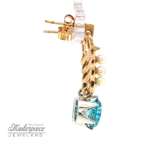 Estate Colored Stone Earrings Image 5 Masterpiece Jewelers  Daytona Beach, FL