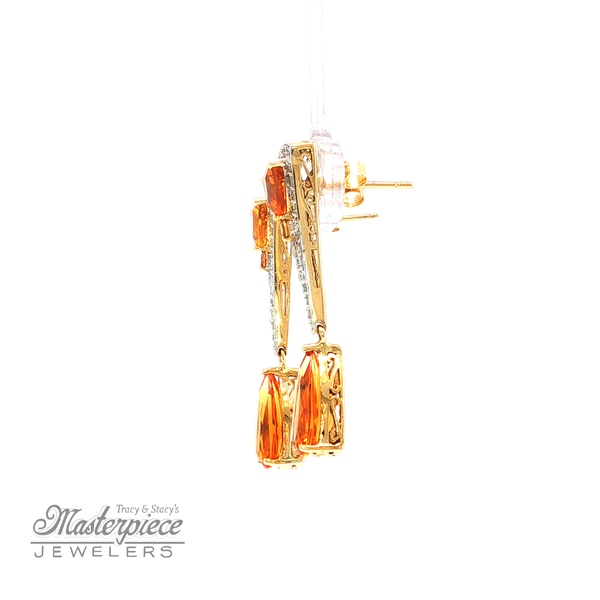 Estate Colored Stone Earrings Image 3 Masterpiece Jewelers  Daytona Beach, FL