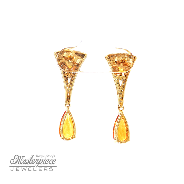 Estate Colored Stone Earrings Image 4 Masterpiece Jewelers  Daytona Beach, FL