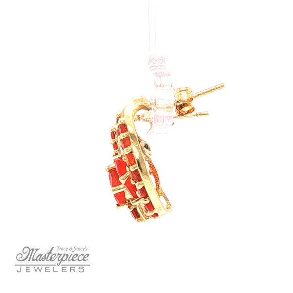 Estate Colored Stone Earrings Image 3 Masterpiece Jewelers  Daytona Beach, FL