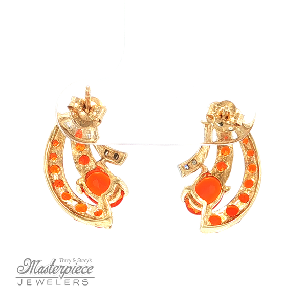 Estate Colored Stone Earrings Image 4 Masterpiece Jewelers  Daytona Beach, FL