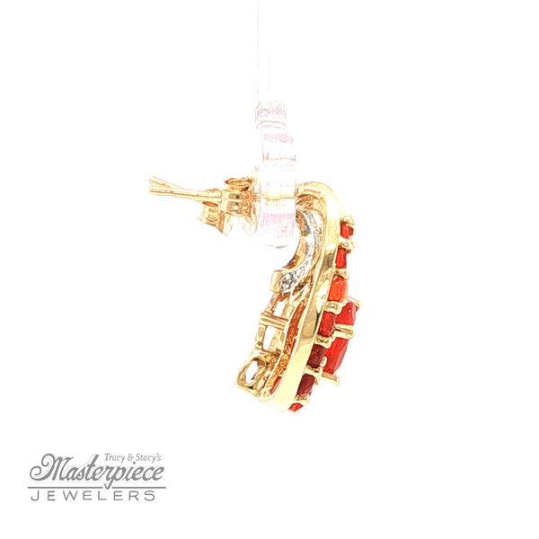 Estate Colored Stone Earrings Image 5 Masterpiece Jewelers  Daytona Beach, FL