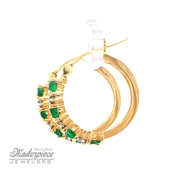 Estate Colored Stone Earrings Image 3 Masterpiece Jewelers  Daytona Beach, FL