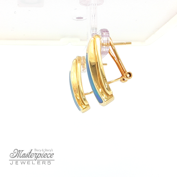 Estate Colored Stone Earrings Image 3 Masterpiece Jewelers  Daytona Beach, FL