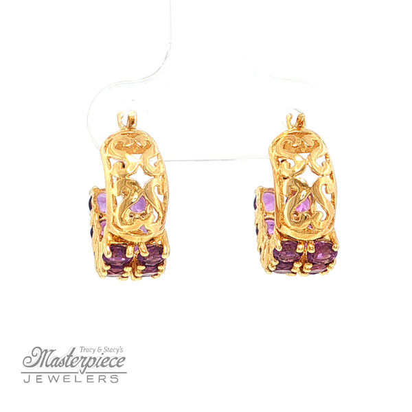 Estate Colored Stone Earrings Image 4 Masterpiece Jewelers  Daytona Beach, FL