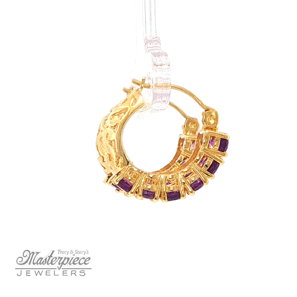 Estate Colored Stone Earrings Image 5 Masterpiece Jewelers  Daytona Beach, FL