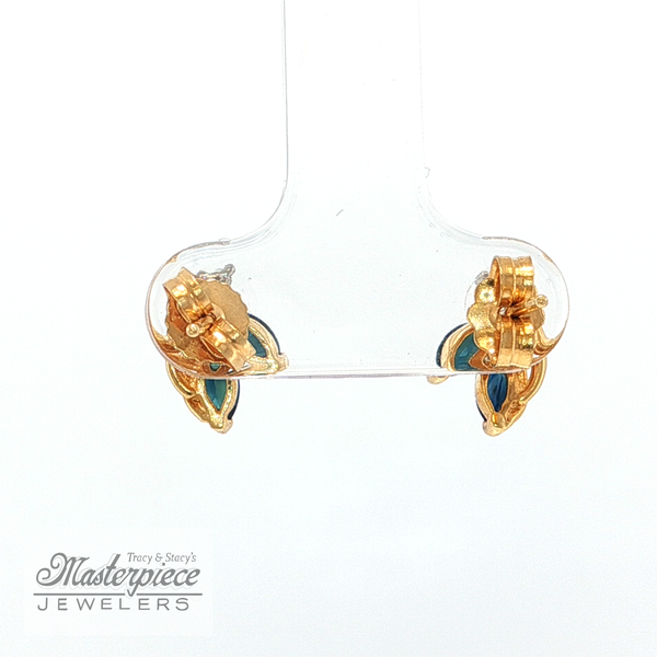 Estate Colored Stone Earrings Image 4 Masterpiece Jewelers  Daytona Beach, FL