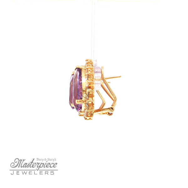 Estate Colored Stone Earrings Image 3 Masterpiece Jewelers  Daytona Beach, FL