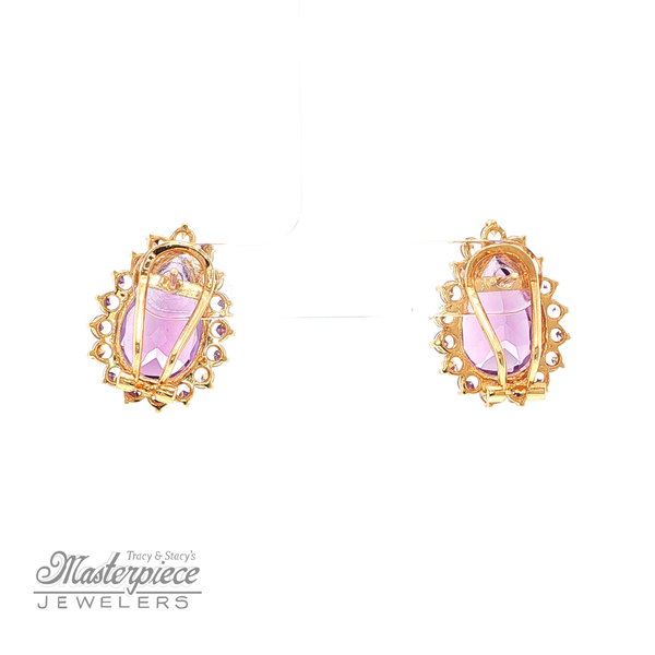 Estate Colored Stone Earrings Image 4 Masterpiece Jewelers  Daytona Beach, FL
