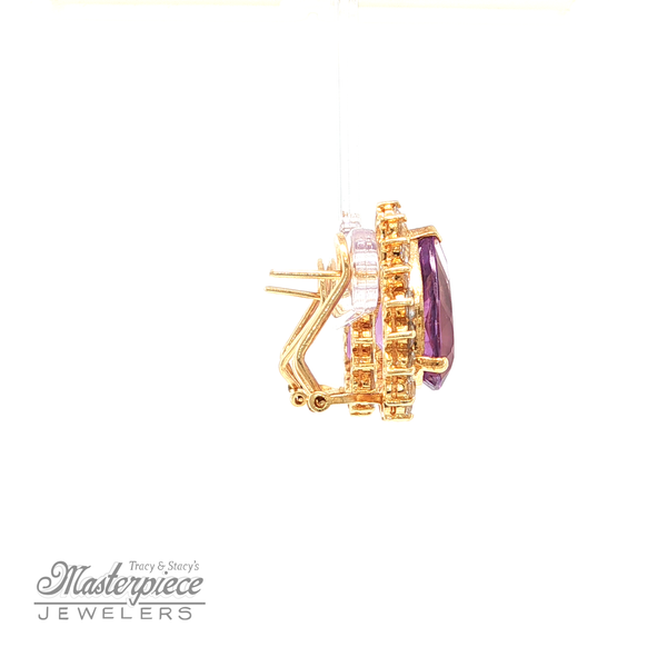Estate Colored Stone Earrings Image 5 Masterpiece Jewelers  Daytona Beach, FL