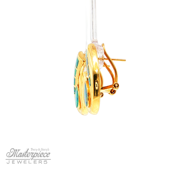 Estate Colored Stone Earrings Image 3 Masterpiece Jewelers  Daytona Beach, FL